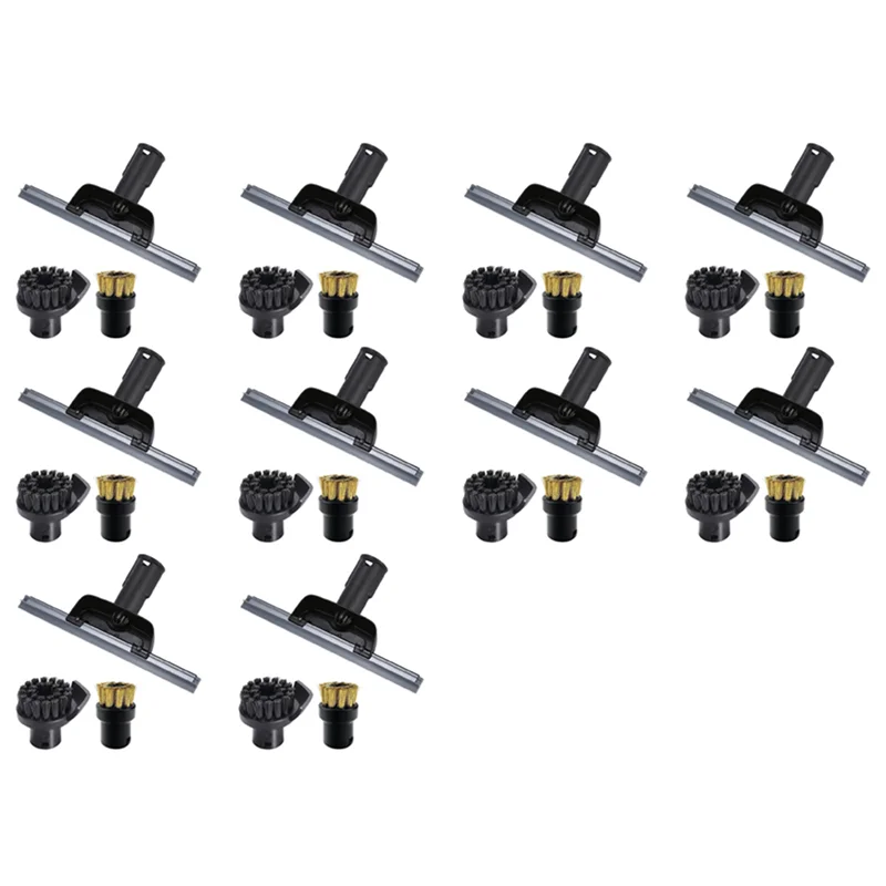B64B-10X ل Karcher SC2 SC3 SC4 SC5 CTK10 CTK20 نافذة فوهة مكشطة فرشاة مستديرة للمرايا نظافة البخار ، رطوبة نظيفة