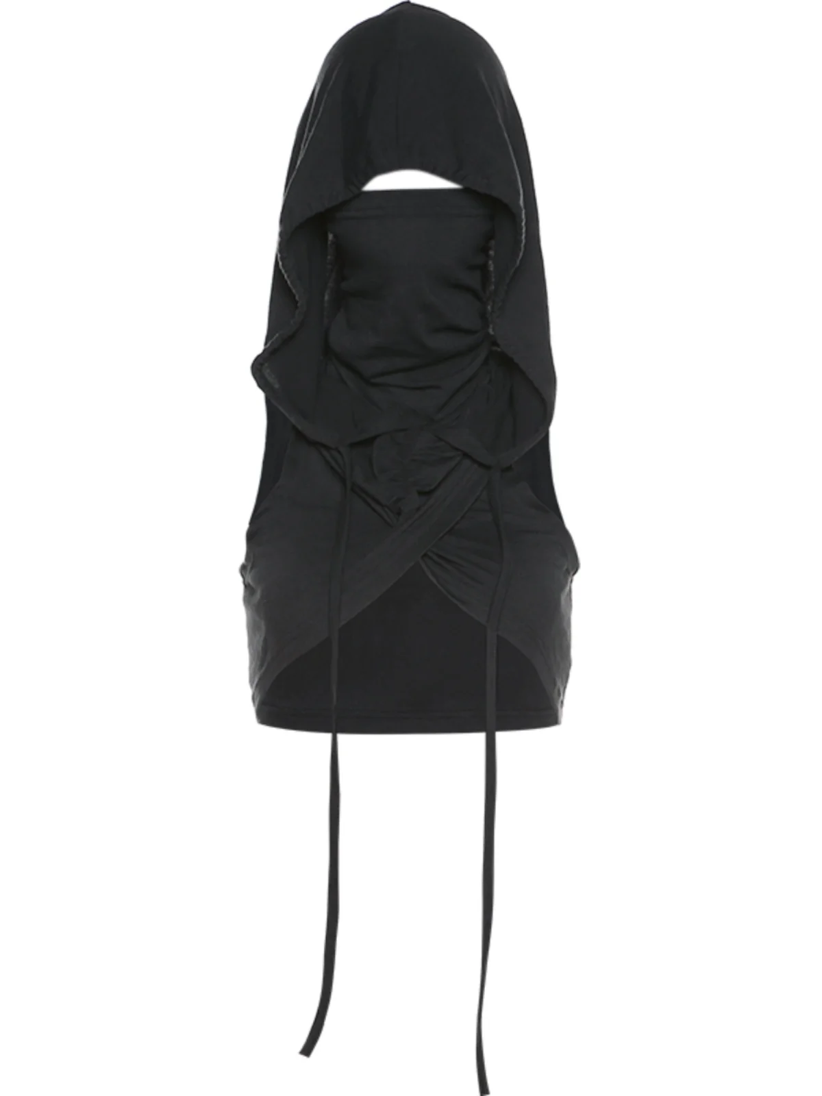 WEIRD PUSS ey Cross-Ne Svel Vest Women's Slim Fit Hoodie Street Sle ort Length Polyester Spandex Blend