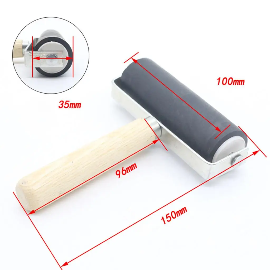 10cm Roller Ink Applicator Brush Printmaking Print Ink Stamping Tool