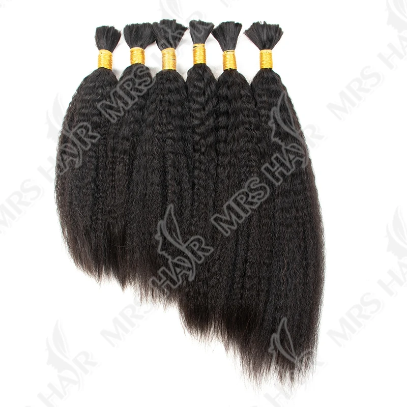 غريب مستقيم الشعر السائبة الشعر البشري لتضفير الشعر البرازيلي ياكي المواد الخام 12-24 بوصة لصالون 1B 50 جرام/حزمة الشعر الطويل السائبة #5