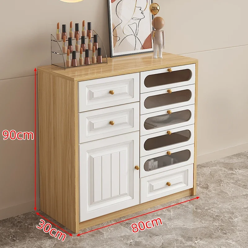HHhot Sale High-end Atmospheric Storage Manicure Cabinet Storage Drawer Floor-to-ceiling Wall Cabinet