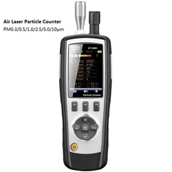 CEM DT-9881 Handheld Cleanroom Particle Counter HCHO CO (PM 0.3,0.5,1.0,2.5,5.0,10μm) Air quality Detector with Camera
