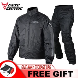 Motocentric Men's Motorcycle Riding Raincoat Waterproof Motorcyclist Motocross Suit Rain Pants Rain Jacket Split Women Raincoat