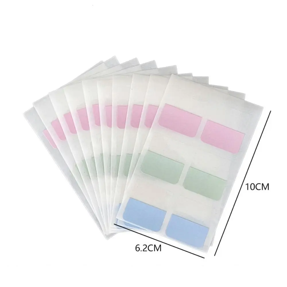 10pcs/lot Multifunctional Memo Pad Self Adhesive Transparent Page Markers Paper Morandi Loose-leaf Note Index Stickers