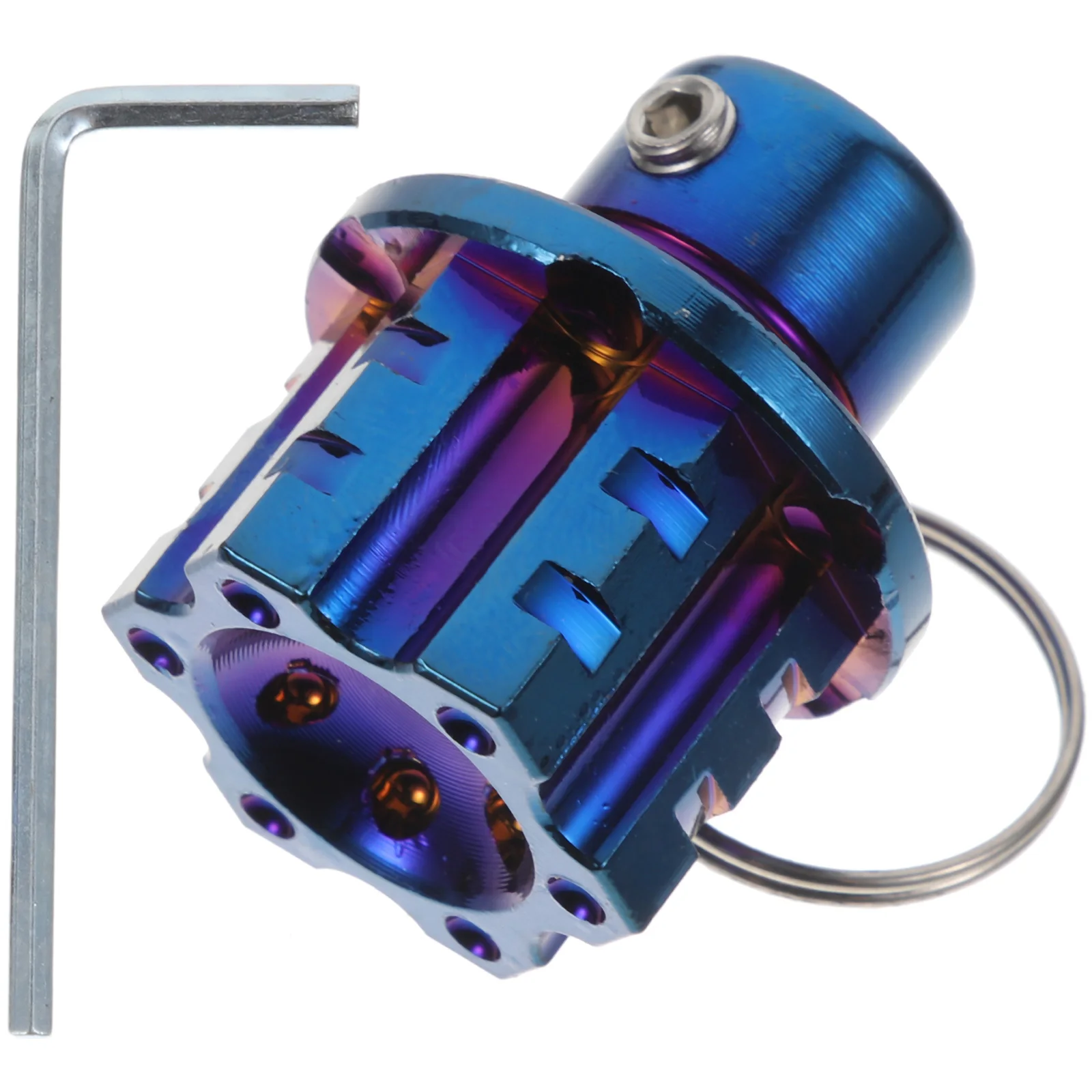 

Titanium Alloy Motorcycle Key Cover Modified Cnc Blue Durable Anti-Slip Motorbike Key Head for Scooter Accessories