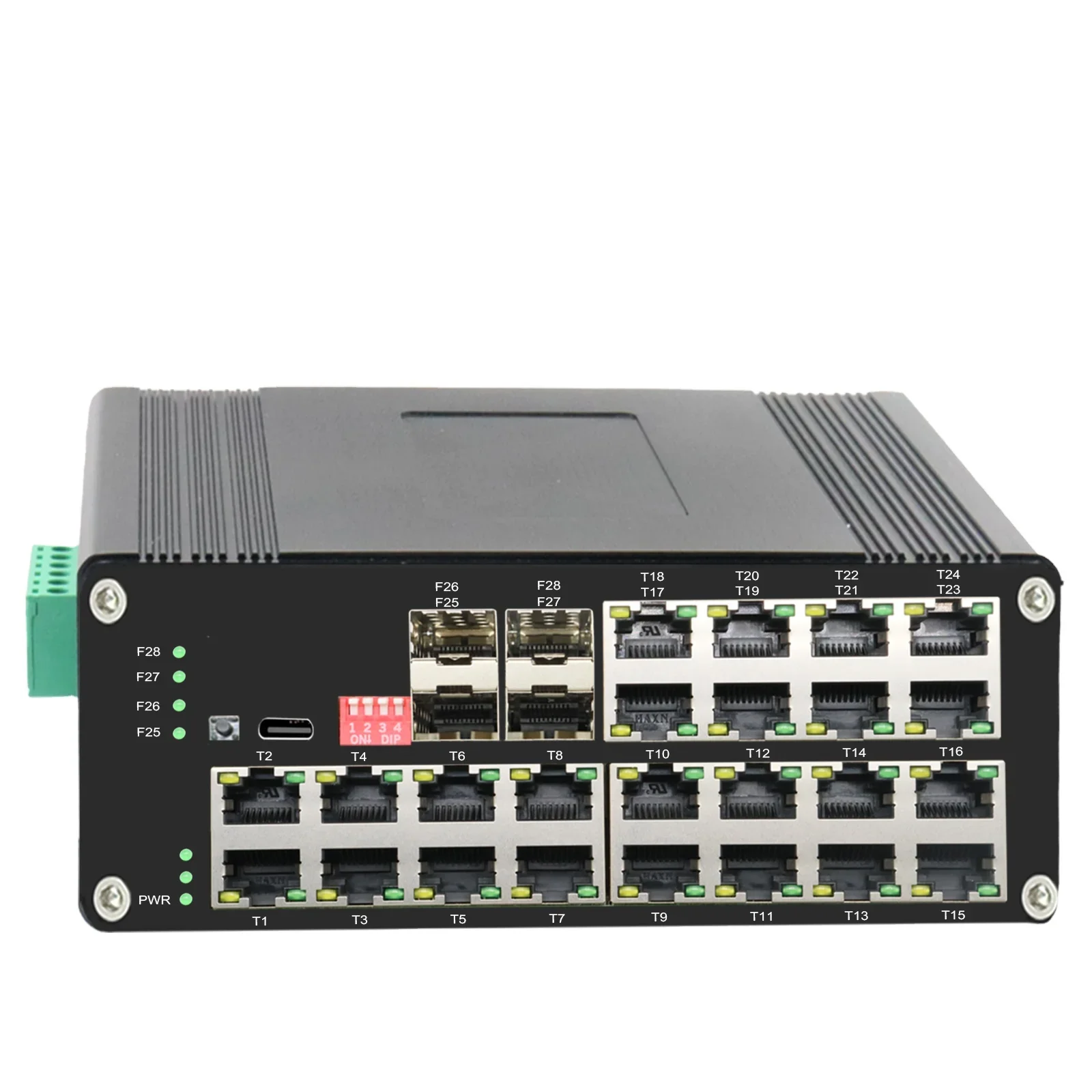 Industrial L2+ 24-Port 10 100 1000T 802.3at PoE + 4-Port 1000X SFP Managed Ethernet Switch