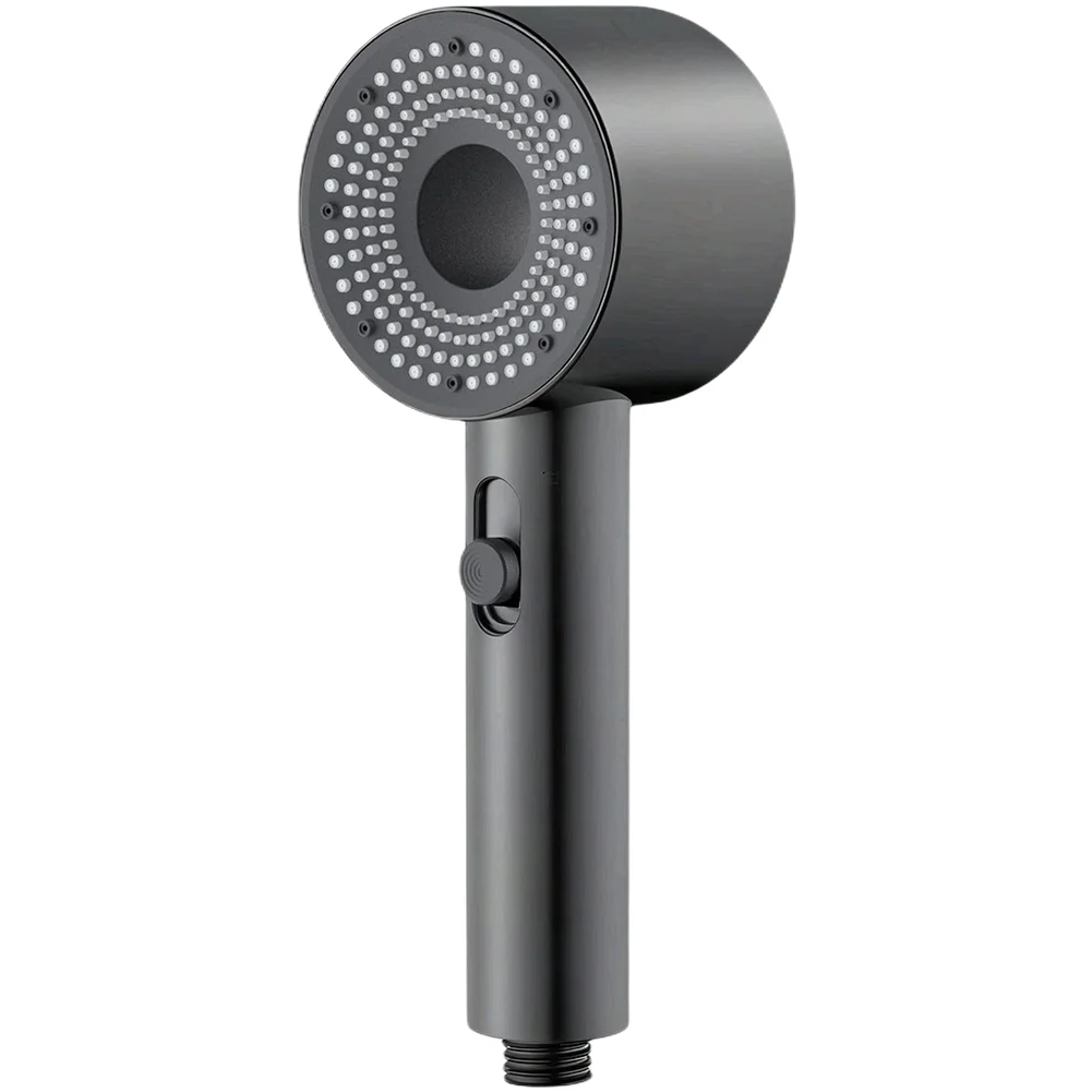1pc Turbocharged Handheld Shower Head With Fine Bubble Rain Shower 2 Speed Spray Rainfall Modes Adjustable Shower Head