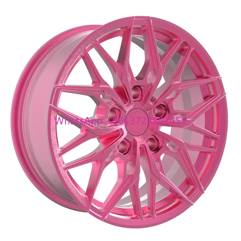 

Passenger Car Wheels 17 18 19 20 21 22 23 Inch 5x120 Pink Brushed Concave Aluminum Alloy Forged Wheels For Tesla Model X Model Y