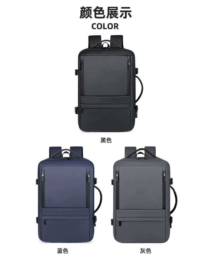 All purpose expandable backpack for men works as school bag laptop bag and travel companion