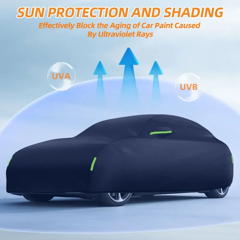 لأودي A3 8L 8P 8V 8Y العالمي لغطاء السيارة مقاوم للماء جميع الأحوال الجوية صالح داخلي في الهواء الطلق الغبار الشمس الثلوج حماية مقاومة للخدش #5