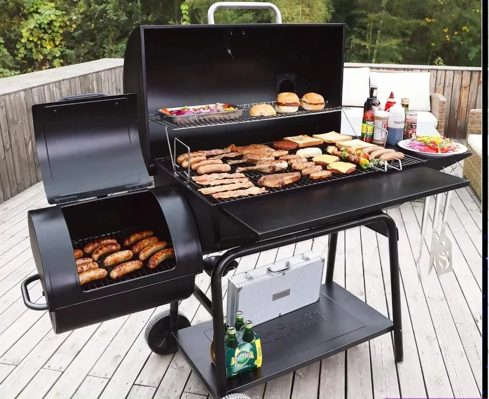 1200 Square Inches for Large Event Gathering Patio and Backyard Cooking BBQ Grill Barbecue Black Kitchen Dining Bar Home Garden