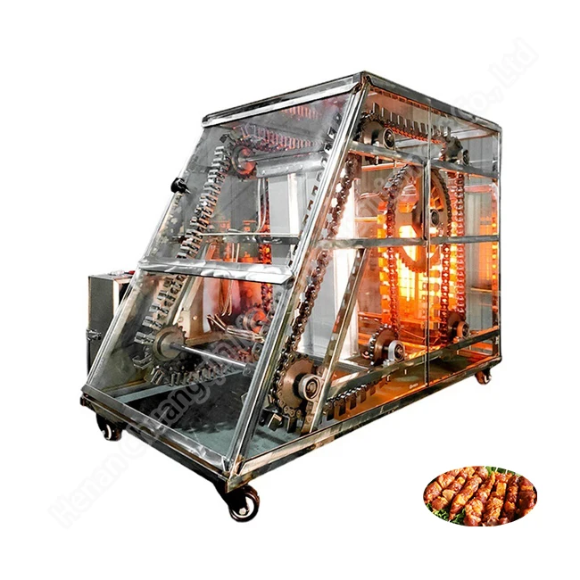 

Gas Heating Barbecue Electric Heating BBQ LPG Gas Barbecue Machine Chicken Fish Meat Skewer Grill Machine