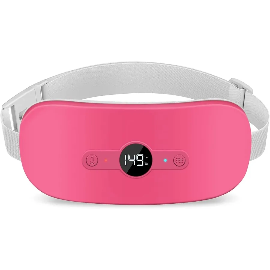 وسادة تسخين لاسلكية كهربائية محمولة لتخفيف الآلام مع 6 مستويات حرارية و6 أوضاع للتدليك مثالية للحيض