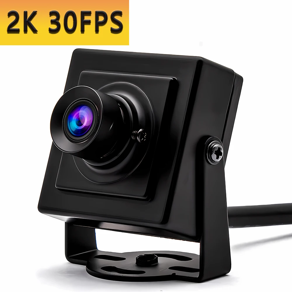 

WGWK 2K 30FPS USB PC Video Camera Low Latency With No Distortion Wide Angle Fisheye M12 Lens Plug Play Live Streaming UVC Webcam