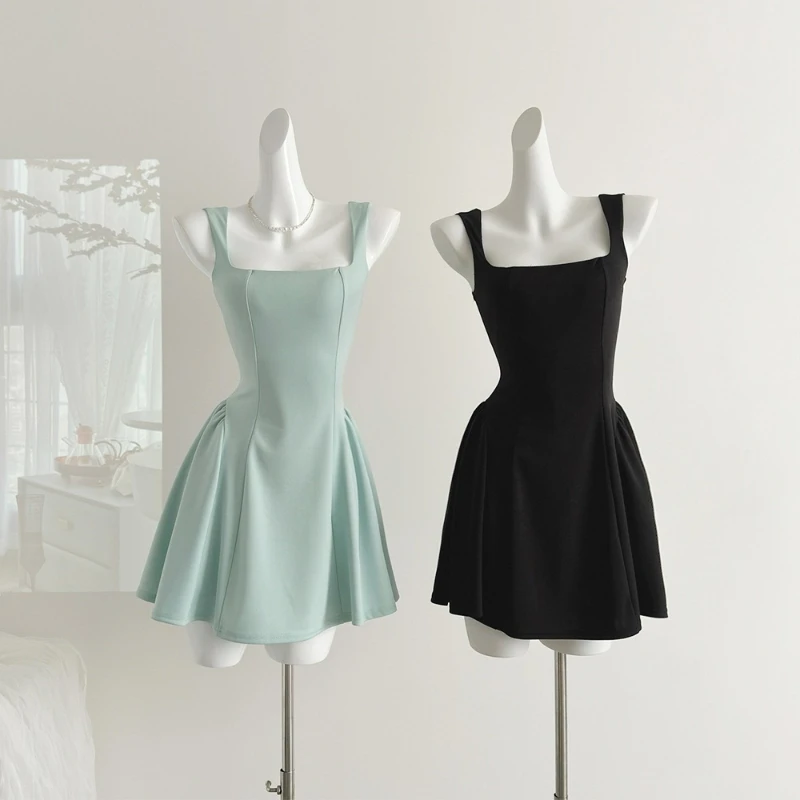 

New Sweet Summer Temperament High Waist Design Dress Fashionable Elegant and Comfortable Gentle and Textured Foreign Flavour