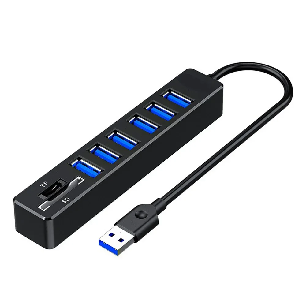 Multi USB Hub USB Splitter High Speed 3 6 Ports 2.0 Hab TF SD Card Reader All In One For PC Computer Accessories