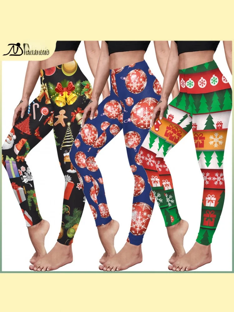 

Брюки для йоги с цифровым принтом Cisas Tree, облегающие эластичные брюки-колокольчики, женские модные леггинсы Nandabao SKDK06-037