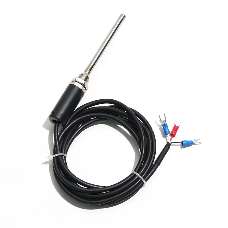 Sensor de temperatura cu50 m12 * 1, sonda de aço inoxidável, fio à prova d'água, resistência de 1.5m, sistema de 3 fios para fogão de explosão quente interno, 1 peça