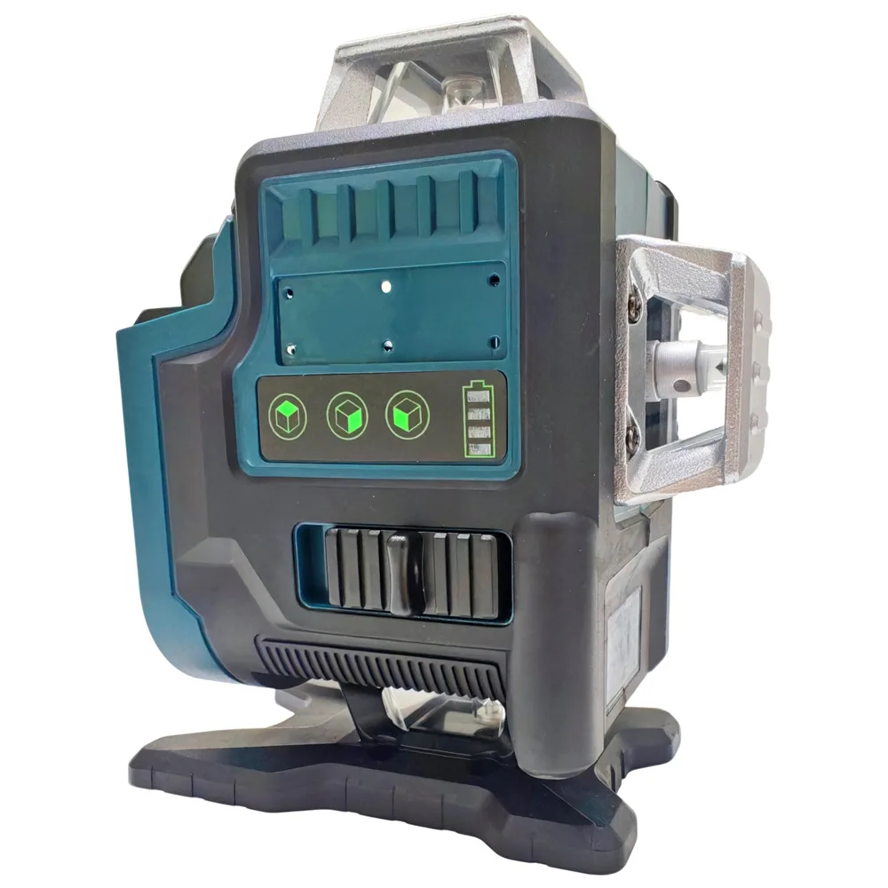 16 Lines Laser Level 3D Horizontal & Vertical Green Beam Light Multi-Line Lasers Meter Power Tools For Bosch 18V Battery