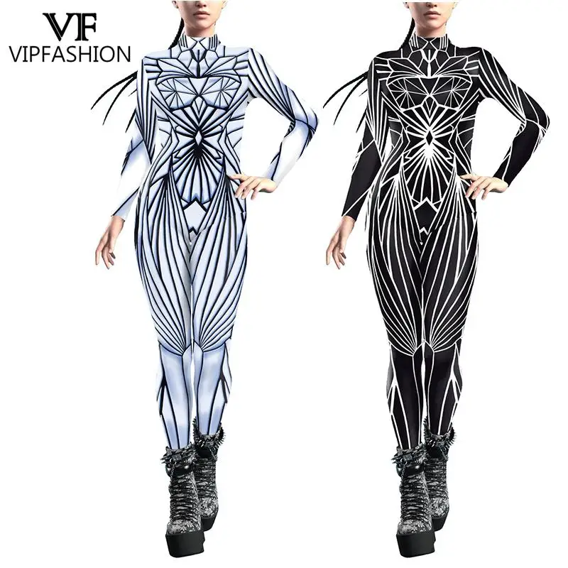 VIP FASHION Woman Crystal Damage Costume Black Mirror tute donna Art Zentai body Girl Holiday Party Cosplay Outfit