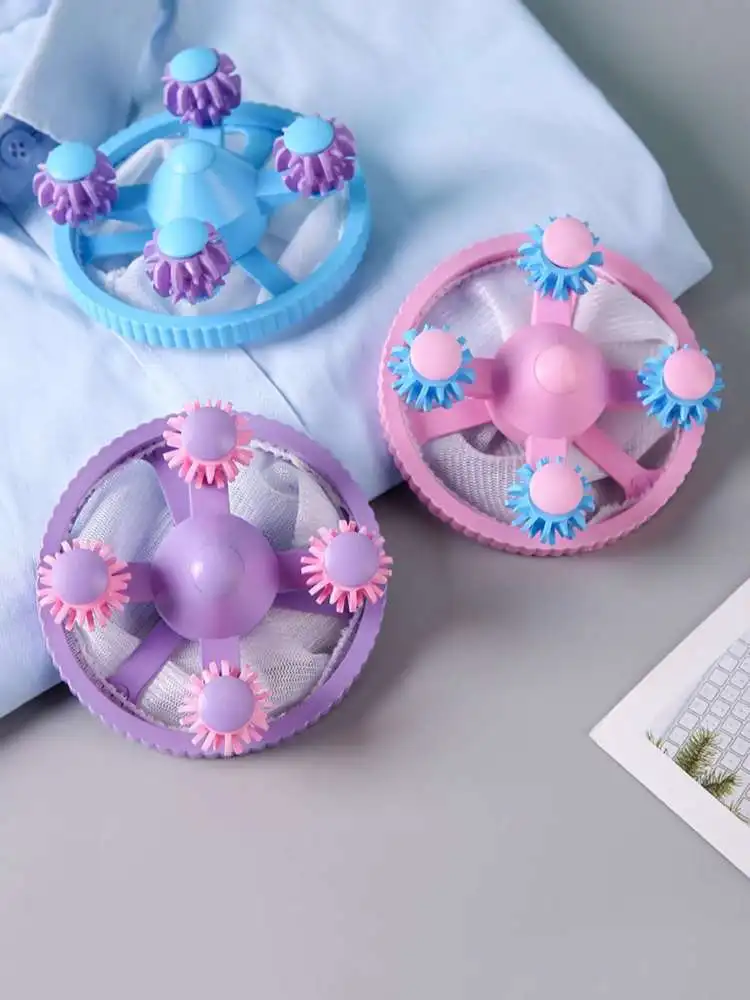 Waschmaschine Filter Tasche Wiederverwendbare Net Wäsche Ball Schwimmende Lint Haar Catcher Tierhaare Entfernen Schmutz Sammlung Entstaubung Roller – Detail 10