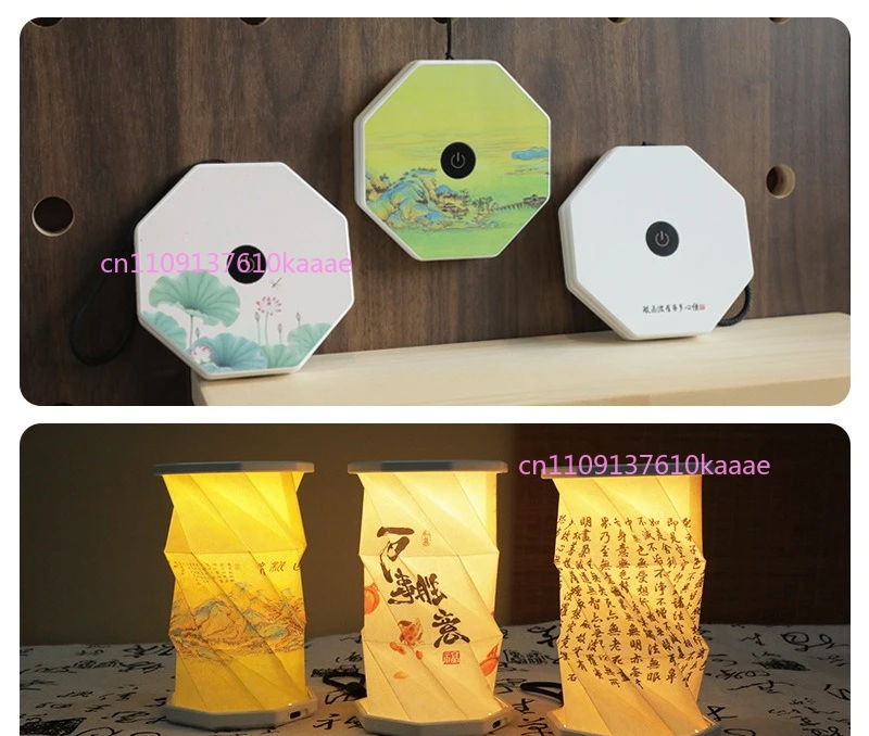 

Миниатюрный вращающийся фонарь с сенсорным управлением, портативный ночник, складной, высококачественный, креативный подарок на Новый год