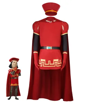 Lord Farquaad Cosplay Costume Shrek Carnival Uniform Wig Anime Halloween Role playing holiday party Costumes Women Game