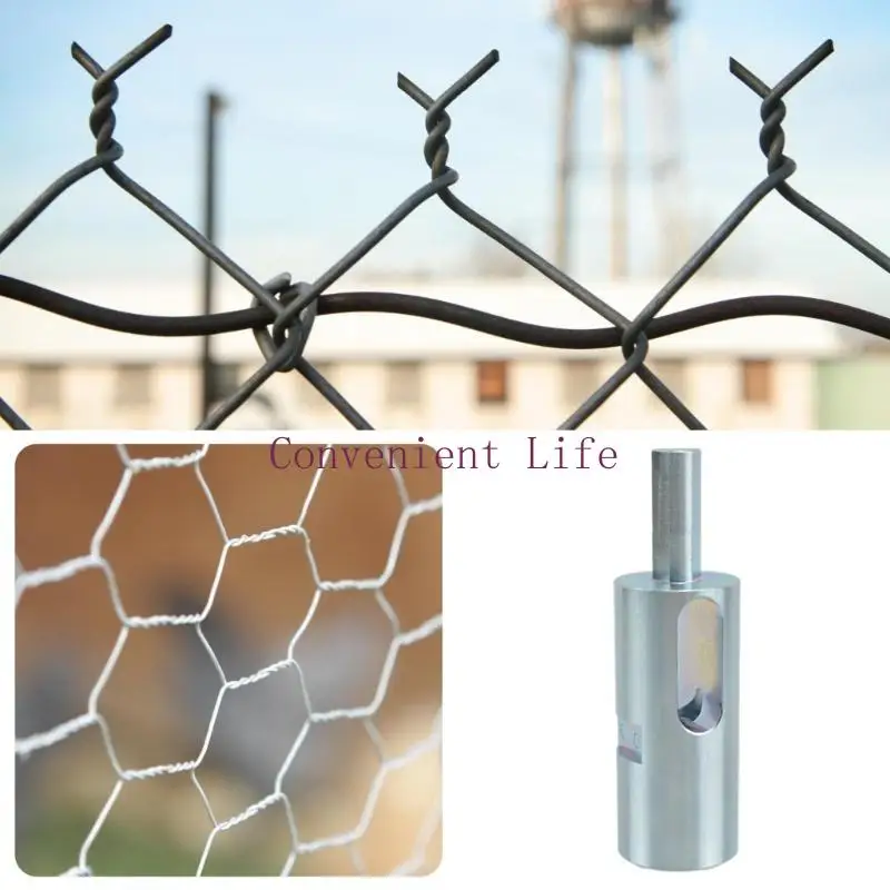 

L1EE Wire Twisting Tool for Chain Link Fence Easy Twist Fence Ties Tool for Chain Link Wire Fence 3/8inch Chuck Power Drill