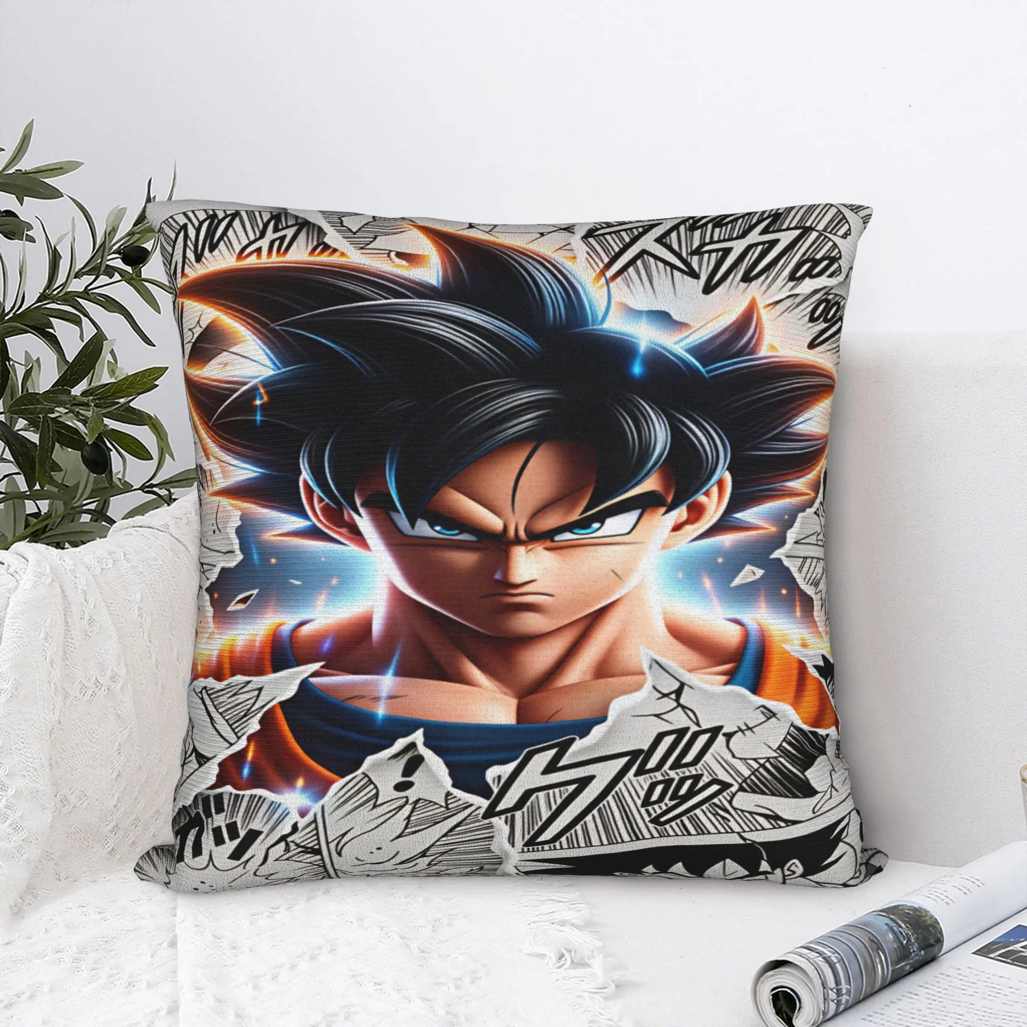 Anime D-Dragons B-Balls  Pillow Cover  Square Cushion Cover Vintage Pillow Case For Office Car Home Decor
