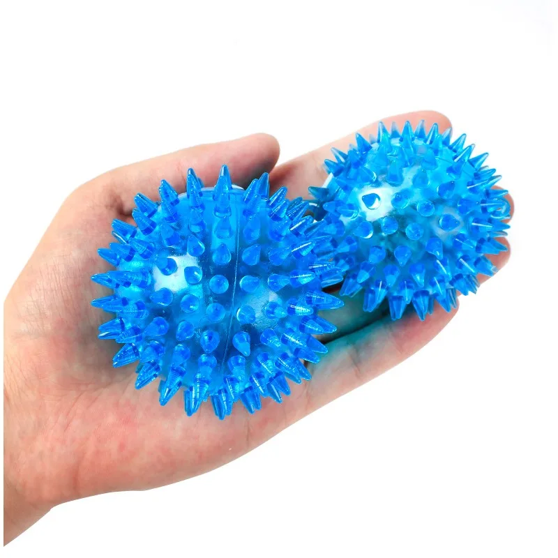 Flashing Light Up Lovely Dog Puppies Cat Pet Hedgehog Ball Rubber Bell Sound Ball Creative Funny Playing Toy for Pets Enjoyable