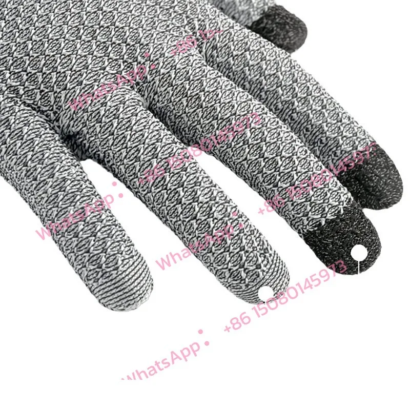 Level 5 Anti-cut Touch Screen Anti-cut Gloves Pineapple Pattern Glass Kitchen Food Grade Slaughter Fish Anti-cut Gloves