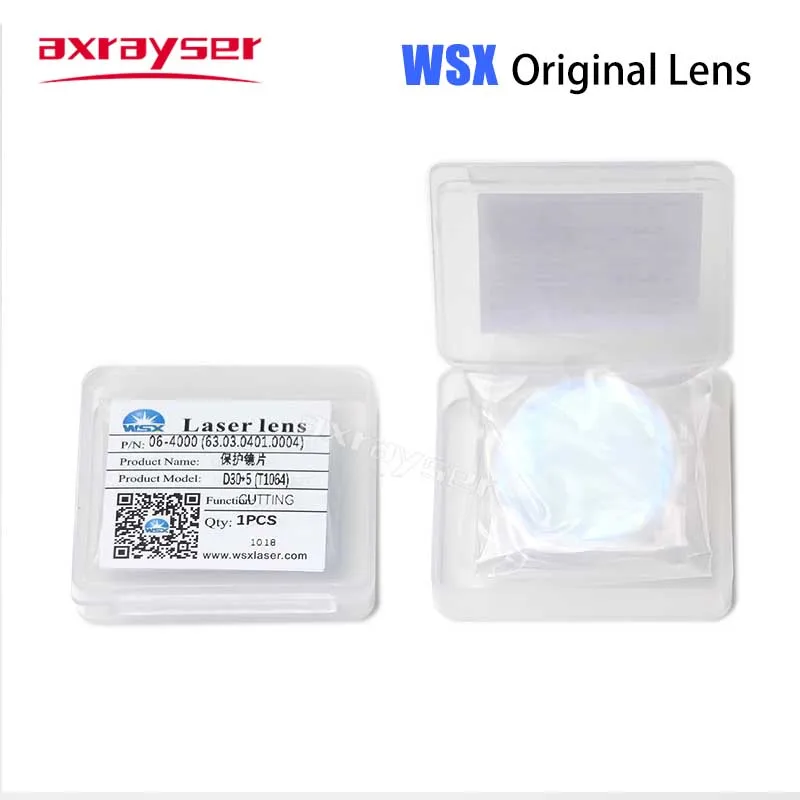 Imagem -04 - Cabeça de Corte da Fibra Wsx Lente Original Lente Ótica Fundida do Silicone Janelas Protetoras Kc13 Kc13 Kc15 Jgs1 30x5 4kw 1064nm