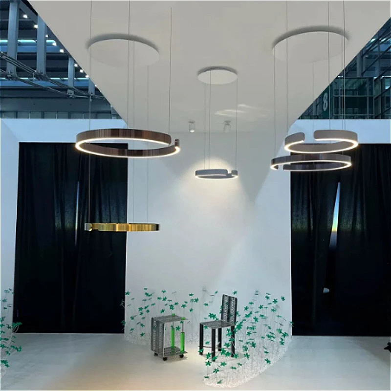 Home Bathroom Lighting Design - Luxe design cirkelvormige LED-hanglamp, stijlvolle hanglampen