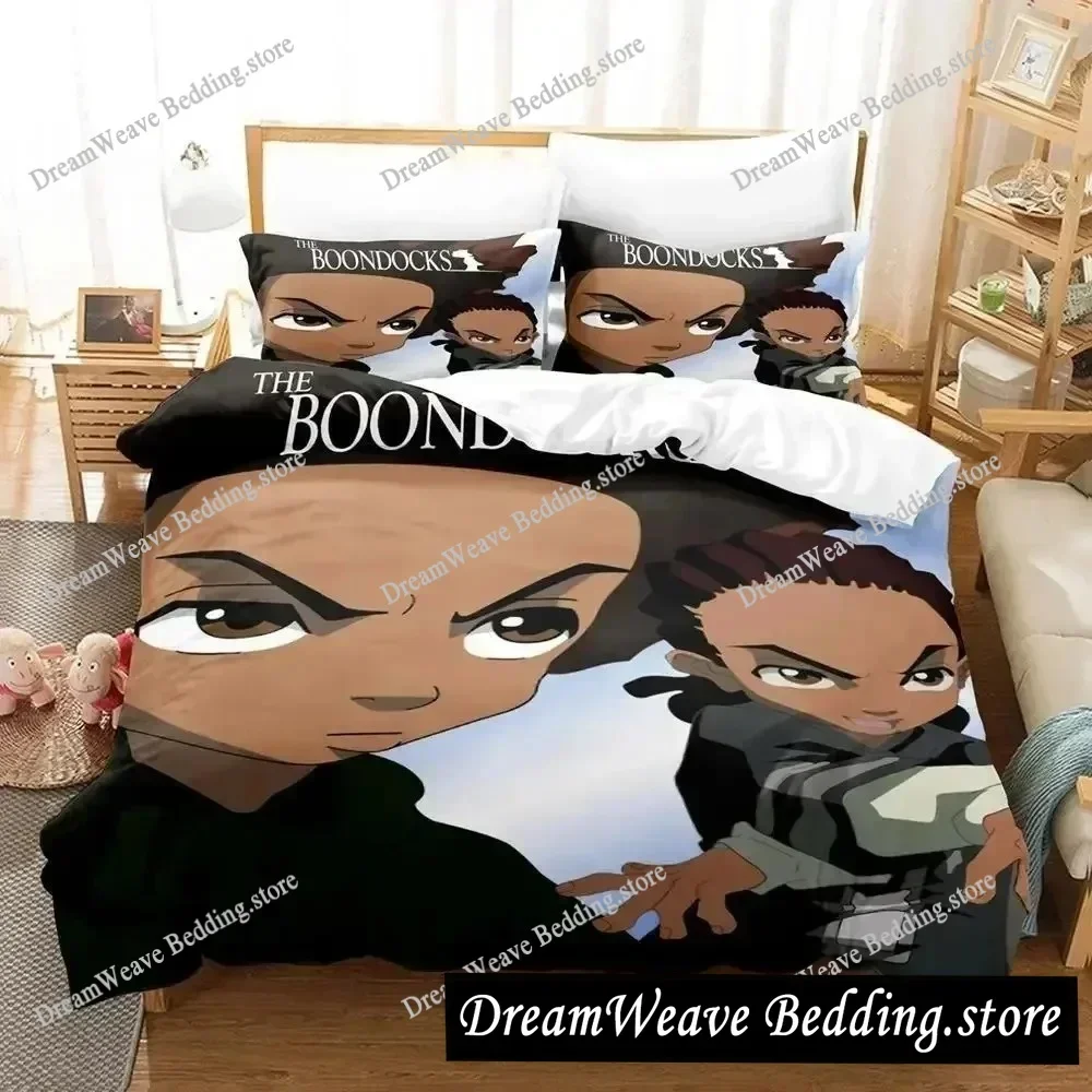 3D Print The Boondocks Bedding Set Single Twin Full Queen King Size Bed Set Aldult Kid Bedroom Anime Duvet Cover Sets963963 5