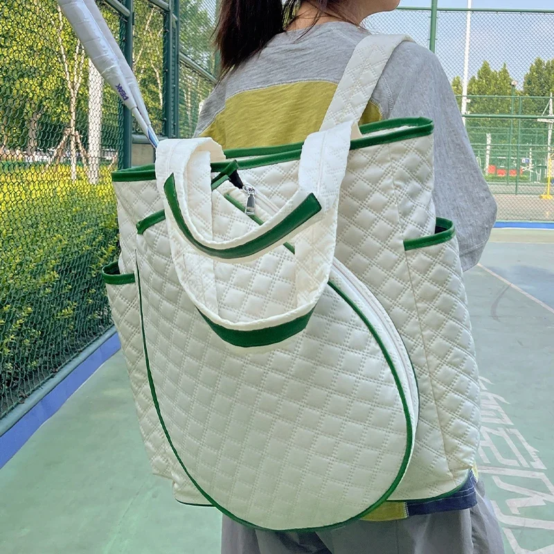 

Женская профессиональная теннисная сумка, большая вместительная теннисная ракетка, ручной рюкзак на одно плечо, сумка для ракеток для бадминтона