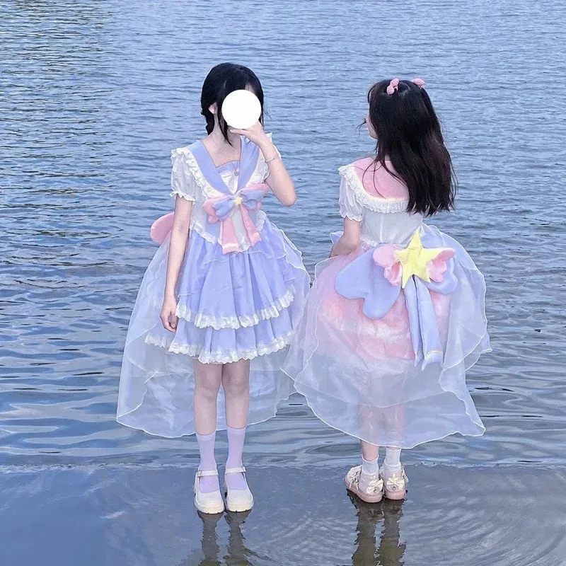 25COSSweetheart Lolita Dress Chai Huhu Lolita Lovely Card Girl Dress Sakura Ever-changing Little Sakura Lolita Cosplay Girl Dres - view 4