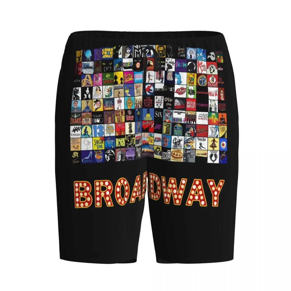 

Мужские пижамные штаны с логотипами бродвейских мюзиклов, рисованные вручную, для сна и отдыха