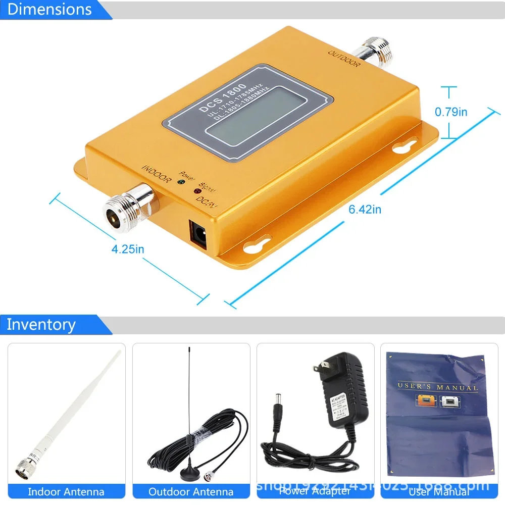 Factory Wholesale Smart 2600 Mhz 17dbm 65dbi Mobile Phone Signal Repeater Best Indoor Signal Repeater