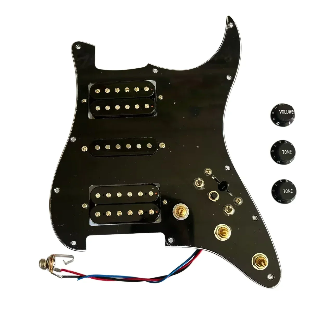 HSH Prewired Loaded ST Pickguard Alnico 5 Humbucker Pickups CTS Pots Multi Switch For ST Guitar Professional Accessories