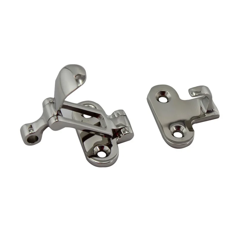 

AM-316 Stainless Steel Clip Deck Hasp Lock Deck Locker Shockproof Latch Fastener Hardware Yacht Parts 2Pcs