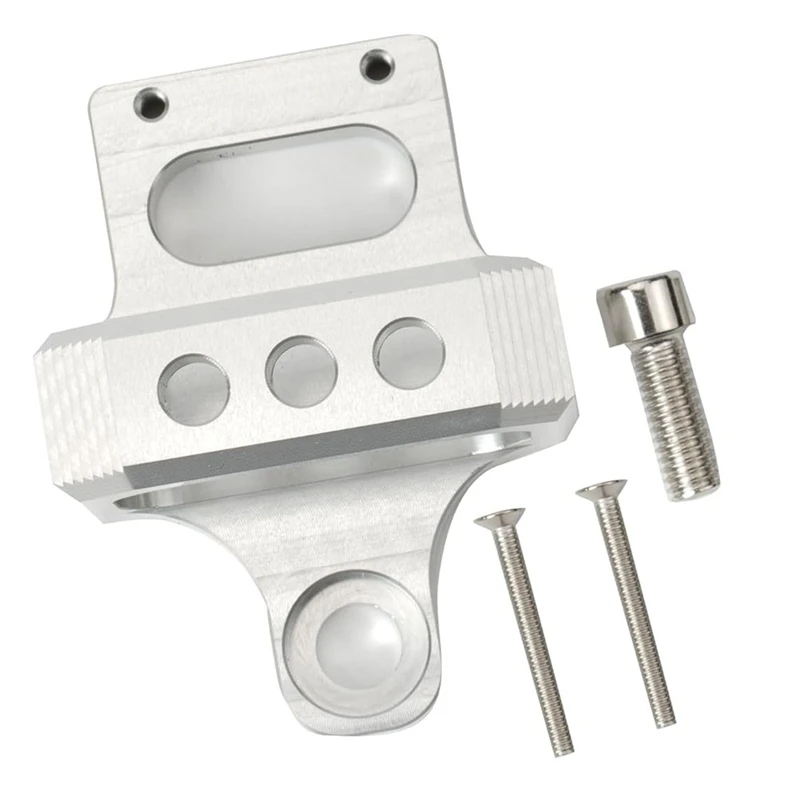 3 Port For MAC, AEM Boost Controller Solenoid Valve Mount Holder Bracket Kit CNC Billet Aluminum Silver