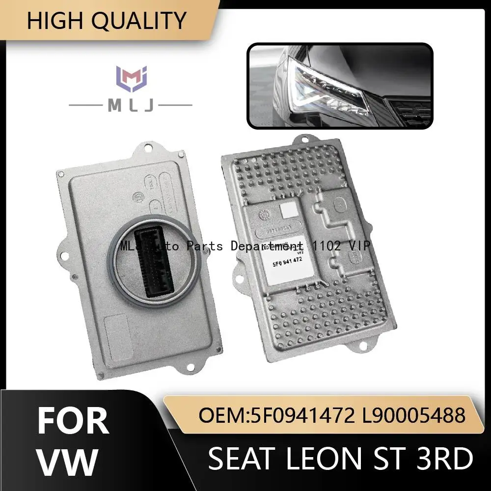 

5F0941472 L90005488 For VW Seat Leon ST 3RD Xenon LED Headlight Ballast Control Module Angel Eye DRL Module 5F0941472B