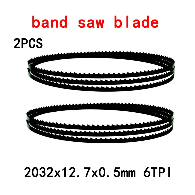 

2PC 2032 X 12.7mm wood Band Saw Blade 80 Inch x 1/2 Inch x 6 10 14TPI Woodworking Bandsaw Blades for Sears Craftsman 12" Sawing