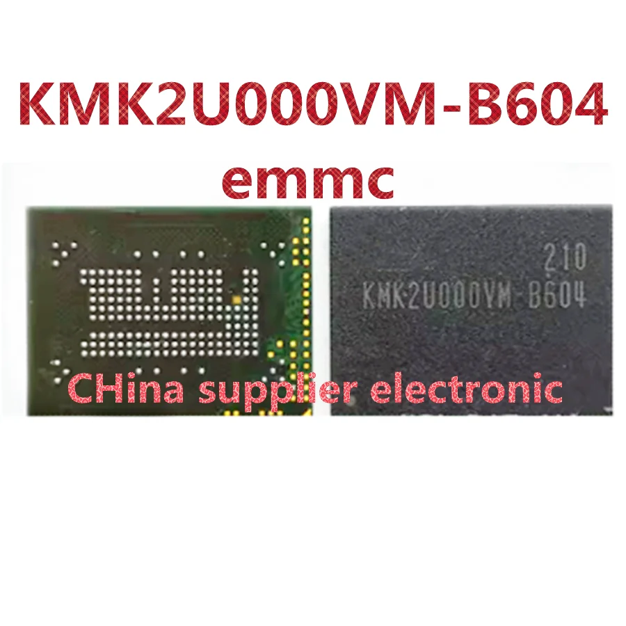 KMK2U000VM-B604 KLMBG8FEGA-A001 emmc emcp 32G storage chip hard drive IC electronic font second-hand implanted ball