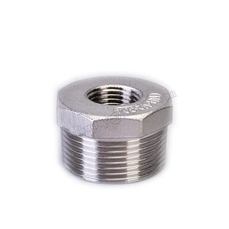 

Bushing 1/8" 1/4" 3/8" 1/2" 3/4" 1" stainless steel Pipe Reducer Fittings Hex Reducing Bushing Male To Female Thread Pipe