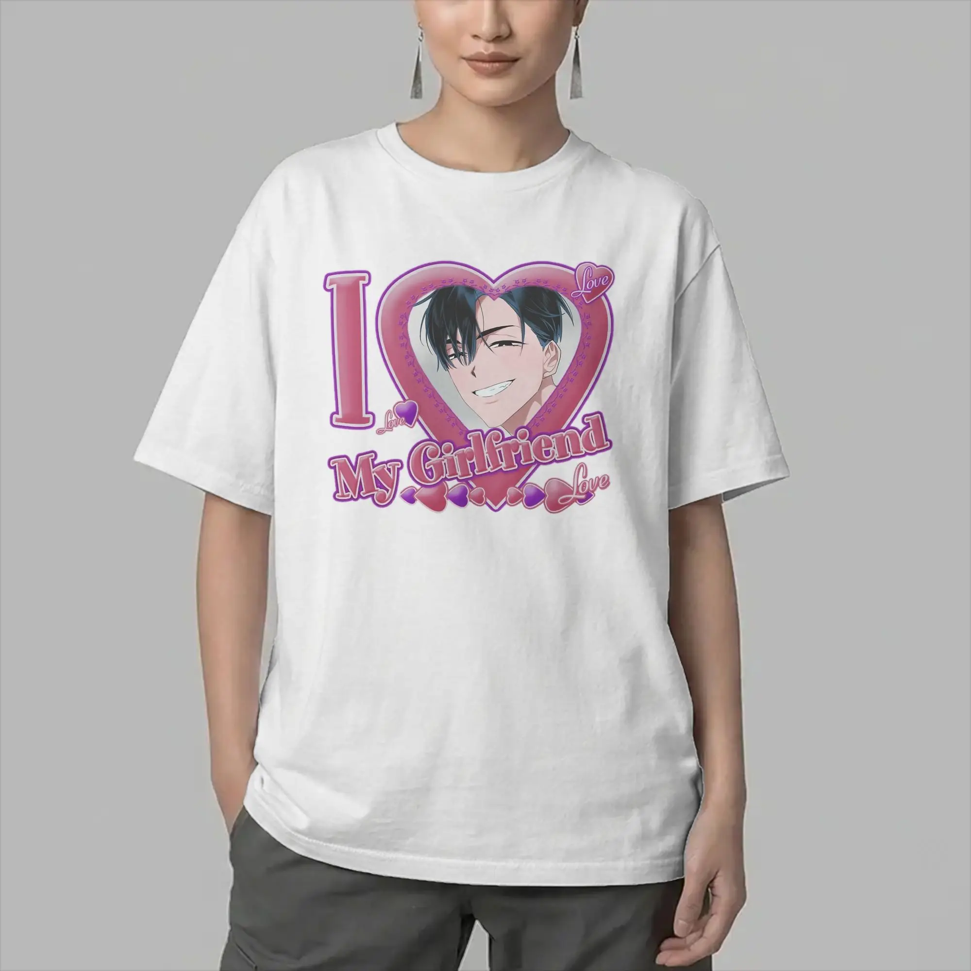 Alien Stages Ivan I Love My Girlfriend T-Shirts for Men Round Collar Pure Cotton T Shirts  Short Sleeve Tee Shirt Clothing
