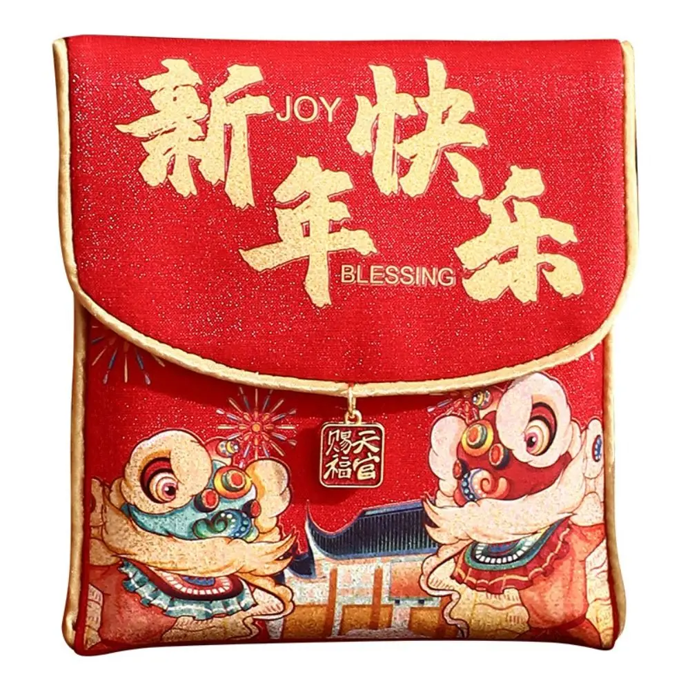 

Traditional New Year Red Envelopes Blessing Hongbao Chinese Lucky Money Bag Cloth Good Lucky Red Packets Lunar New Year Gifts