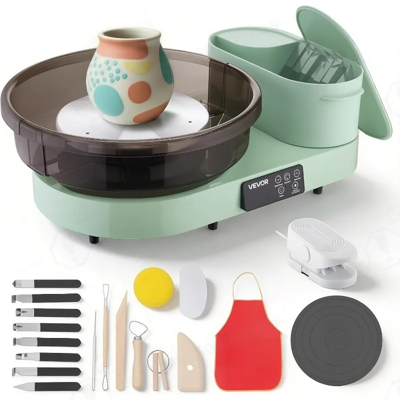 Green 450W Pottery Wheel for Adults 14