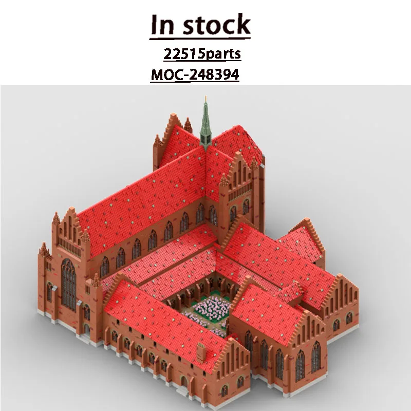 

MOC-248394 New Urban Retro Cathedral Castle Building Block Model 22515 Parts Boys' Children's Birthday Christmas Toy Gift