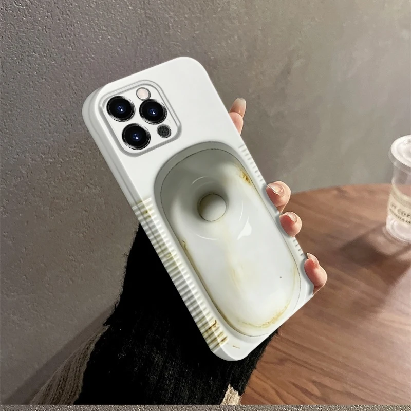 Чехол для телефона с принтом «Грязный унитаз» для iPhone 17 Promax 16 Pro Max 15 Plus 14 13 12 Mini 11